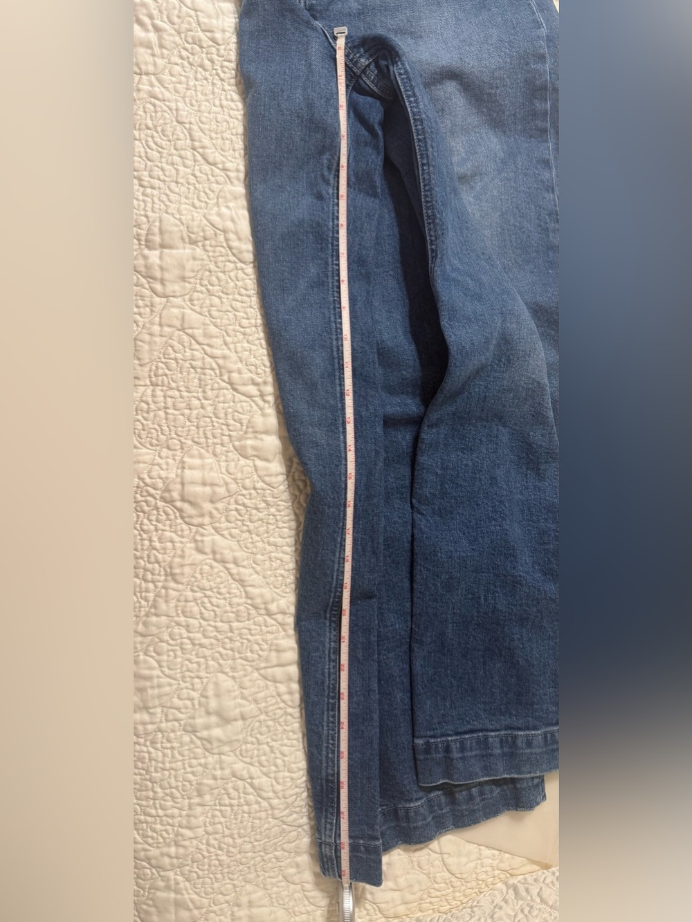 PAIGE Wide Leg High-Rise Blue Women's Jeans - Picture 14 of 14